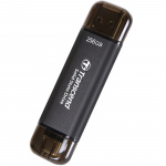 Transcend Kannettava SSD-levy ESD310C USB-C 256 GB (R1050/W950) Musta Transcend Kannettava SSD-levy ESD310C USB-C 256 GB (R1050/W950) Musta