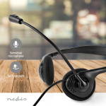 Nedis PC-headset | On-Ear-Kuulokkeet | Stereo | USB Type-A / USB Type-C™ | Kokoontaitettava Mikrofoni | Musta Nedis PC-headset | On-Ear-Kuulokkeet | Stereo | USB Type-A / USB Type-C™ | Kokoontaitettava Mikrofoni | Musta