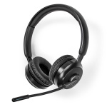 Nedis PC-headset | On-Ear-Kuulokkeet | Stereo | Bluetooth | Kokoontaitettava Mikrofoni | Musta Nedis PC-headset | On-Ear-Kuulokkeet | Stereo | Bluetooth | Kokoontaitettava Mikrofoni | Musta