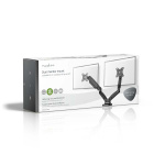 Nedis Monitorin Pöytäteline | Kaasujousi | 2 Näyttöä | 15 - 32 