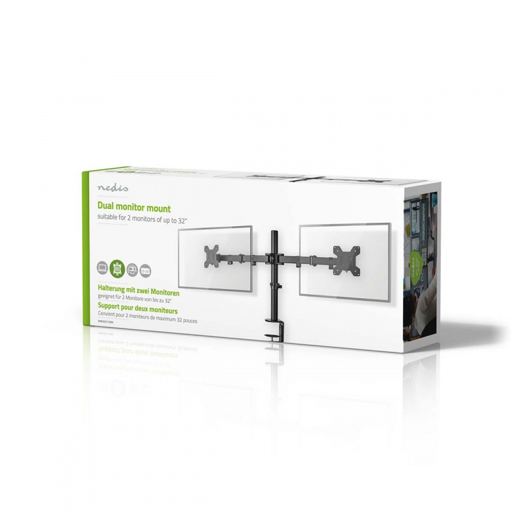 Nedis Monitorin Pöytäteline | 2 Näyttö(t) | 15 - 32  Nedis Monitorin Pöytäteline | 2 Näyttö(t) | 15 - 32