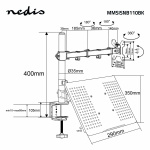 Nedis Monitorin Pöytäteline | Notebook | 1 näyttö | 15 - 32  Nedis Monitorin Pöytäteline | Notebook | 1 näyttö | 15 - 32