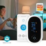 Nedis SmartLife Pulssioksimetri | Bluetooth® | LED | Auditiivinen hälytys / Happikyllästeisyys (SpO2) / Korkean tarkkuuden anturi / Liikkumisen estävät häiriöt / Perfuusioindeksi / Pulssi | Valkoinen
