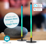 Nedis SmartLife-tunnelmalamppu | Wi-Fi | Tube | 600 lm | Lämpimästä kylmään valkoiseen / RGBIC | 2700 - 6500 K | 36 W | Metalli | 2 kpl Nedis SmartLife-tunnelmalamppu | Wi-Fi | Tube | 600 lm | Lämpimästä kylmään valkoiseen / RGBIC | 2700 - 6500 K | 36 W | Metalli | 2 kpl