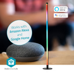 Nedis SmartLife-tunnelmalamppu | Wi-Fi | Tube | 180 lm | Lämpimästä kylmään valkoiseen / RGBIC | 2700 - 6500 K | 10 W | Metalli / Silikoni | 1 kpl