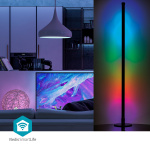 Nedis SmartLife-tunnelmalamppu | Wi-Fi | Tube | 180 lm | Lämpimästä kylmään valkoiseen / RGBIC | 2700 - 6500 K | 10 W | Metalli / Silikoni | 1 kpl