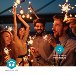 Nedis SmartLife-koristevalot | Partylight | Wi-Fi | Lämmin Valkoinen | 10 LED\'s | 9.00 m | Android™ | Polttimon halkaisija: 45 mm Nedis SmartLife-koristevalot | Partylight | Wi-Fi | Lämmin Valkoinen | 10 LED\'s | 9.00 m | Android™ | Polttimon halkaisija: 45 mm