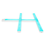 Nedis SmartLife-koristevalot | Seinäpalkki | Wi-Fi | Lämmin Valkoinen / RGBIC | Android™ Nedis SmartLife-koristevalot | Seinäpalkki | Wi-Fi | Lämmin Valkoinen / RGBIC | Android™