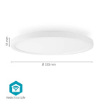 Nedis SmartLife Kattovalo | Lämpimästä kylmään valkoiseen / RGB | Pyöreä | Halkaisija: 290 mm | 1800 lm | 2700 - 6500 K | IP20 | Energialuokka: F | Android™ / IOS Nedis SmartLife Kattovalo | Lämpimästä kylmään valkoiseen / RGB | Pyöreä | Halkaisija: 290 mm | 1800 lm | 2700 - 6500 K | IP20 | Energialuokka: F | Android™ / IOS