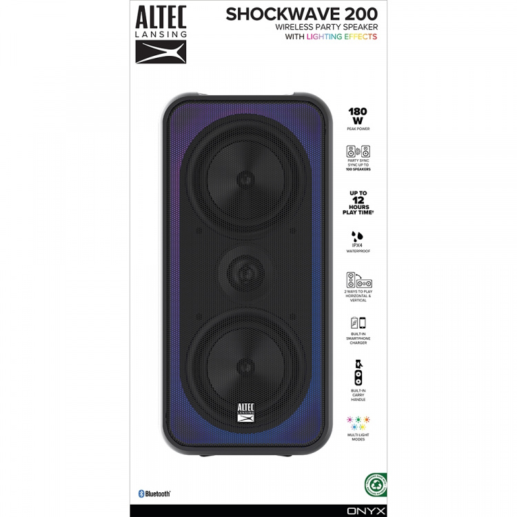 Altec Lansing Kaiutin IMT7100 ShokWave200 RGB IPX67 Musta Altec Lansing Kaiutin IMT7100 ShokWave200 RGB IPX67 Musta