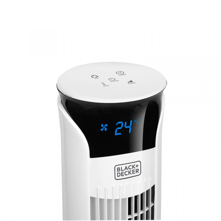 BLACK+DECKER TOWER Tuuletin Valkoinen 102cm