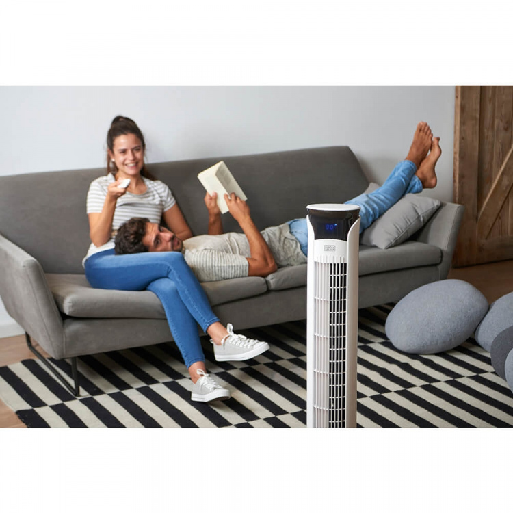 BLACK+DECKER TOWER Tuuletin Valkoinen 102cm