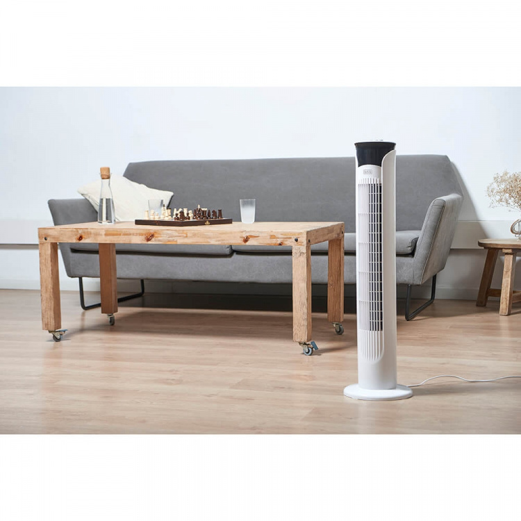 BLACK+DECKER TOWER Tuuletin Valkoinen 81cm