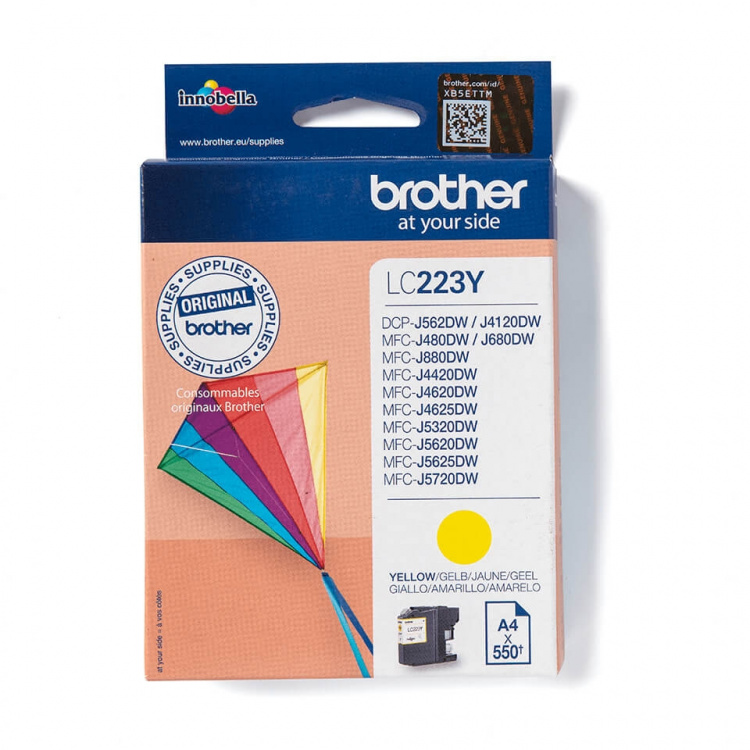 Brother Musteet LC223Y LC-223 Keltainen Brother Musteet LC223Y LC-223 Keltainen