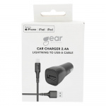 Gear Laturi 12-24V 1xUSB-A 2,4A Musta Lightning Johto 1m MFI C89 Gear Laturi 12-24V 1xUSB-A 2,4A Musta Lightning Johto 1m MFI C89