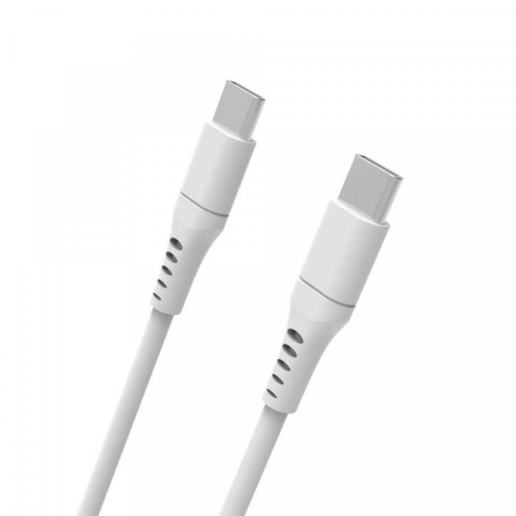 Gear Latauskaapeli USB-C-USB-C 2.0 3m Kaapeli Valkoinen Gear Latauskaapeli USB-C-USB-C 2.0 3m Kaapeli Valkoinen