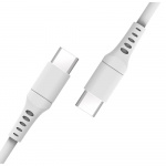 Gear Latauskaapeli USB-C-USB-C 2.0 3m Kaapeli Valkoinen Gear Latauskaapeli USB-C-USB-C 2.0 3m Kaapeli Valkoinen