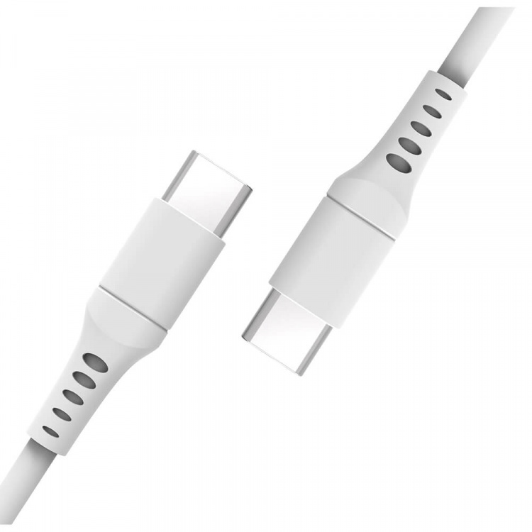 Gear Latauskaapeli USB-C-USB-C 2.0 3m Kaapeli Valkoinen Gear Latauskaapeli USB-C-USB-C 2.0 3m Kaapeli Valkoinen
