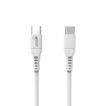 Gear Latauskaapeli USB-C-USB-C 2.0 1m Kaapeli Valkoinen