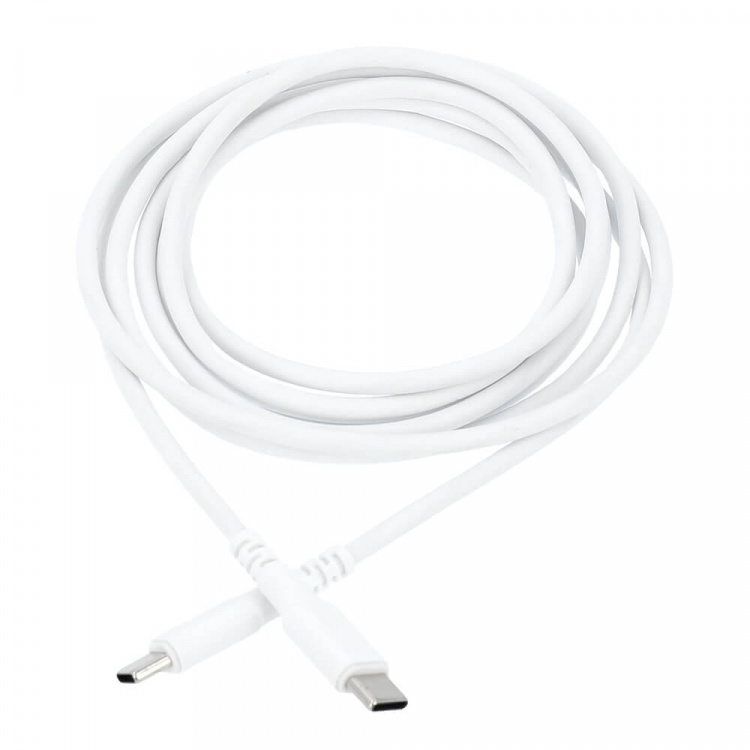 Gear Latauskaapeli USB-C-USB-C 2.0 2m Kaapeli Valkoinen Gear Latauskaapeli USB-C-USB-C 2.0 2m Kaapeli Valkoinen