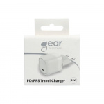 Gear Charger 220V 1xUSB-C PD/PPS 25W White