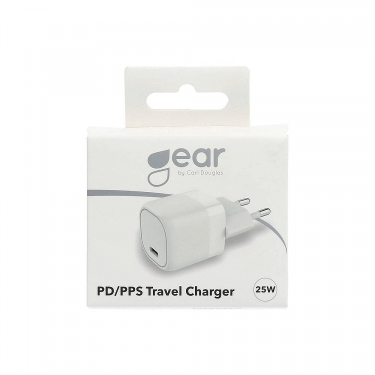 Gear Charger 220V 1xUSB-C PD/PPS 25W White