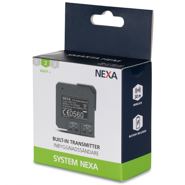 nexa WBT-912 2-kanals infälld sänd