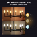 Philips Hue White Ambiance Filament E14 Kron 350 lm 2-pack