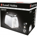 Russell Hobbs Brödrost Vit Groove 2S Toast 26391-56 Russell Hobbs Brödrost Vit Groove 2S Toast 26391-56
