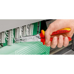 KNIPEX Linjapihdit kaapelileikkurilla, VDE:0.7...1.5 mm² 200 mm