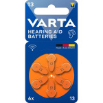 Varta Sinkki-Ilma Paristo PR48 Tyyppi 13 | 1.45 V DC | 6 - Läpipainopakkaus | Kuulolaite | Oranssi Varta Sinkki-Ilma Paristo PR48 Tyyppi 13 | 1.45 V DC | 6 - Läpipainopakkaus | Kuulolaite | Oranssi