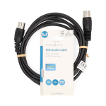 Nedis DIN Audiokaapeli | DIN 5-Pin uros | DIN 5-Pin uros | Niklattu | 2.00 m | Pyöreä | PVC | Musta | Label Nedis DIN Audiokaapeli | DIN 5-Pin uros | DIN 5-Pin uros | Niklattu | 2.00 m | Pyöreä | PVC | Musta | Label