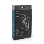 Nedis Optinen Audiokaapeli | TosLink uros | TosLink uros | 5.00 m | Pyöreä | Punottu | Gun Metal Harmaa | Laatikko kannella ja ikkunalla Nedis Optinen Audiokaapeli | TosLink uros | TosLink uros | 5.00 m | Pyöreä | Punottu | Gun Metal Harmaa | Laatikko kannella ja ikkunalla