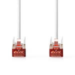 Nedis CAT6a verkkokaapeli | S/FTP | RJ45 uros | RJ45 uros | 1.00 m | Snagless | Pyöreä | LSZH | Valkoinen | Laatikko