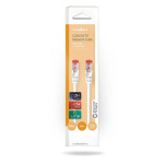 Nedis CAT6a verkkokaapeli | S/FTP | RJ45 uros | RJ45 uros | 1.00 m | Snagless | Pyöreä | LSZH | Valkoinen | Laatikko