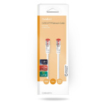 Nedis CAT6a verkkokaapeli | S/FTP | RJ45 uros | RJ45 uros | 1.50 m | Snagless | Pyöreä | LSZH | Valkoinen | Laatikko