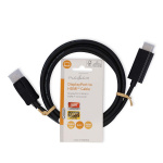 Nedis DisplayPort kaapeli | DisplayPort uros | HDMI™ liitin | 1080p | Niklattu | 2.00 m | Pyöreä | PVC | Musta | Label Nedis DisplayPort kaapeli | DisplayPort uros | HDMI™ liitin | 1080p | Niklattu | 2.00 m | Pyöreä | PVC | Musta | Label