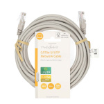 Nedis CAT5e verkkokaapeli | U/UTP | RJ45 uros | RJ45 uros | 5.00 m | Pyöreä | PVC | Harmaa | Label