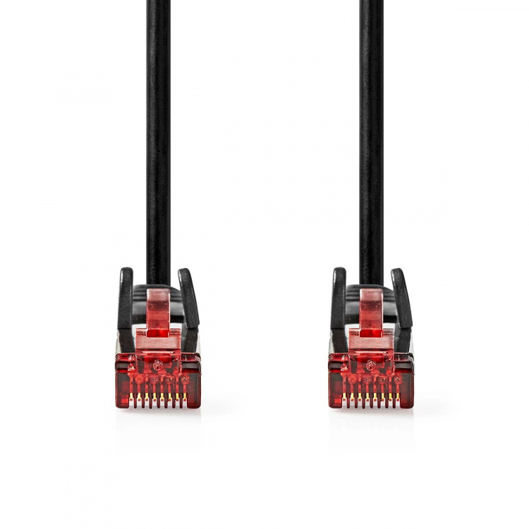 Nedis CAT6 Verkkokaapeli | RJ45 uros | RJ45 uros | U/UTP | 1.00 m | Pyöreä | PVC | Musta | Label Nedis CAT6 Verkkokaapeli | RJ45 uros | RJ45 uros | U/UTP | 1.00 m | Pyöreä | PVC | Musta | Label