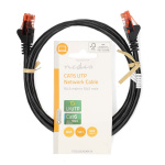 Nedis CAT6 Verkkokaapeli | RJ45 uros | RJ45 uros | U/UTP | 1.00 m | Pyöreä | PVC | Musta | Label Nedis CAT6 Verkkokaapeli | RJ45 uros | RJ45 uros | U/UTP | 1.00 m | Pyöreä | PVC | Musta | Label