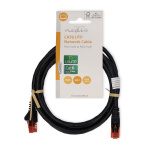 Nedis CAT6 Verkkokaapeli | RJ45 uros | RJ45 uros | U/UTP | 2.00 m | Pyöreä | PVC | Musta | Label Nedis CAT6 Verkkokaapeli | RJ45 uros | RJ45 uros | U/UTP | 2.00 m | Pyöreä | PVC | Musta | Label