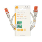 Nedis CAT6 Verkkokaapeli | RJ45 uros | RJ45 uros | U/UTP | 0.50 m | Pyöreä | PVC | Harmaa | Label
