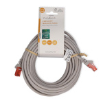 Nedis CAT6 Verkkokaapeli | RJ45 uros | RJ45 uros | U/UTP | 10.0 m | Pyöreä | PVC | Harmaa | Label Nedis CAT6 Verkkokaapeli | RJ45 uros | RJ45 uros | U/UTP | 10.0 m | Pyöreä | PVC | Harmaa | Label
