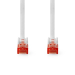 Nedis CAT6 Verkkokaapeli | RJ45 uros | RJ45 uros | U/UTP | 1.00 m | Pyöreä | PVC | Valkoinen | Label