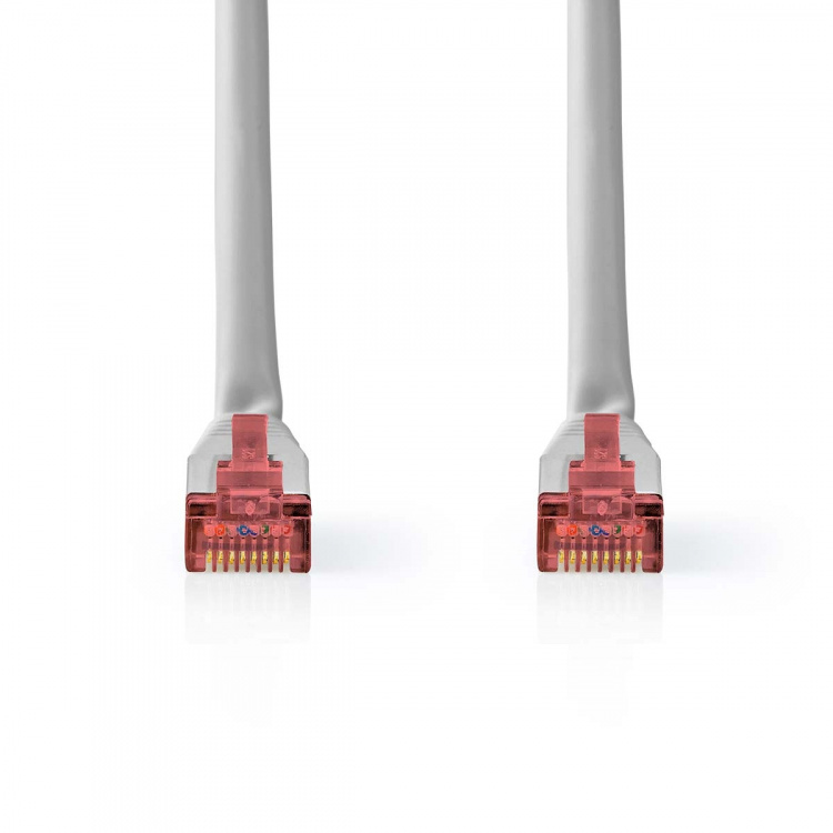 Nedis CAT6 Verkkokaapeli | RJ45 uros | RJ45 uros | SF/UTP | 0.50 m | Pyöreä | PVC | Harmaa | Label Nedis CAT6 Verkkokaapeli | RJ45 uros | RJ45 uros | SF/UTP | 0.50 m | Pyöreä | PVC | Harmaa | Label