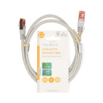 Nedis CAT6 Verkkokaapeli | RJ45 uros | RJ45 uros | SF/UTP | 1.00 m | Pyöreä | PVC | Harmaa | Label