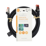 Nedis CAT6 Verkkokaapeli | RJ45 uros | RJ45 uros | S/FTP | 2.00 m | Pyöreä | LSZH | Musta | Label