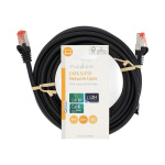 Nedis CAT6 Verkkokaapeli | RJ45 uros | RJ45 uros | S/FTP | 5.00 m | Pyöreä | LSZH | Musta | Label