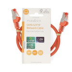 Nedis CAT6 Verkkokaapeli | RJ45 uros | RJ45 uros | S/FTP | 0.50 m | Pyöreä | LSZH | Oranssi | Label Nedis CAT6 Verkkokaapeli | RJ45 uros | RJ45 uros | S/FTP | 0.50 m | Pyöreä | LSZH | Oranssi | Label