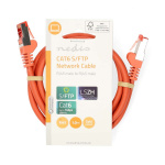 Nedis CAT6 Verkkokaapeli | RJ45 uros | RJ45 uros | S/FTP | 1.00 m | Pyöreä | LSZH | Oranssi | Label Nedis CAT6 Verkkokaapeli | RJ45 uros | RJ45 uros | S/FTP | 1.00 m | Pyöreä | LSZH | Oranssi | Label